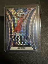 2024-25 Mosaic Elevate blue Prizm Insert #23 Joel Embiid 76ers Basketball Card
