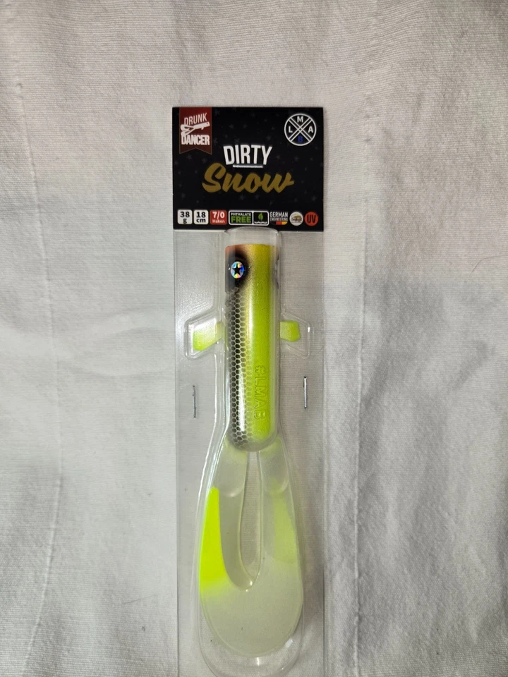 LMAB Drunk Dancer 38g 18cm 7/0 Dirty Snow  Softbait Hecht und Barsch #18