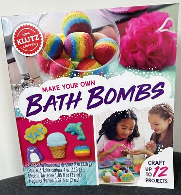 New Open Box Klutz Make Your Own Bath Bombs Complete Kit