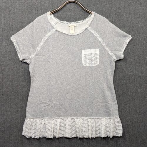 Sundance Top Womens XL Lace Ruffle Boho Feminine Dainty Coquette Whimsical