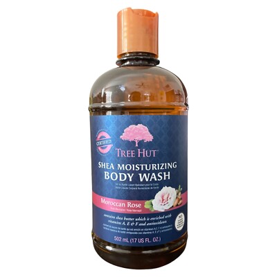 Tree Hut Shea Moisturizing Body Wash Moroccan Rose 17oz Original Antioxidants