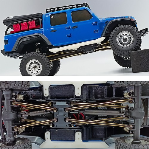 FLYXM Heightened Tie Rod Steering Link Linkage for 1/24 Axial SCX24 AXI00005 - Picture 32 of 35