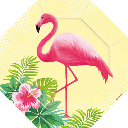 FLAMINGO PARADIES - Geschirr + Deko Motto Kinder Party Kindergeburtstag Paradise - Bild 6 von 32