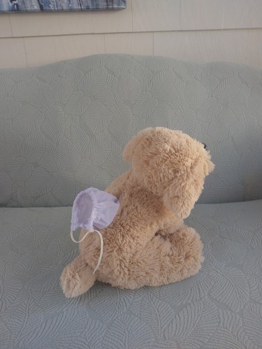 Peluche Labrador Retriever Cachorro Bronceado Blanco Suave Peluche 14" Teddy Mountain - Imagen 7 de 10