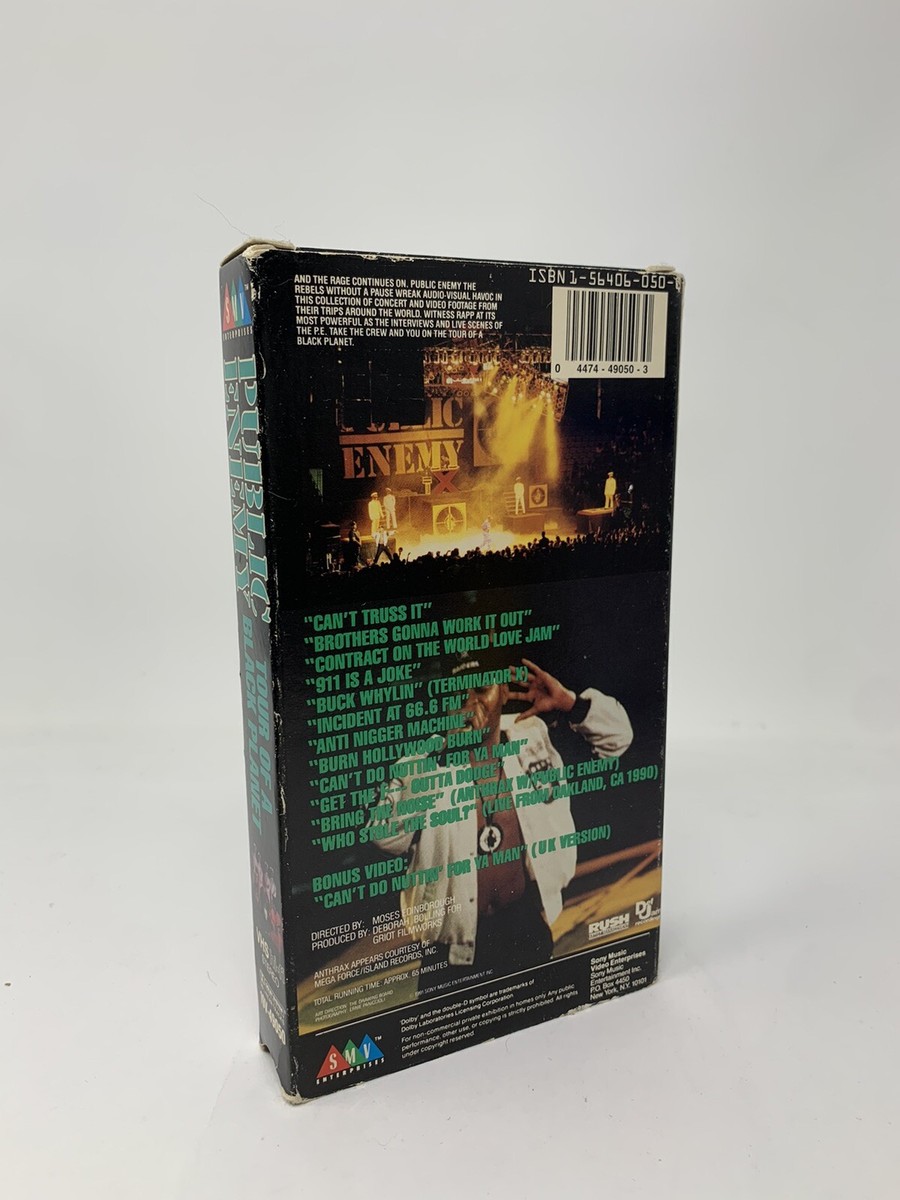 ミュージック Public enemy vhs tape Public Enemy Tour Of A Black Planet VHS RAP HIP HOP DEF JAM
