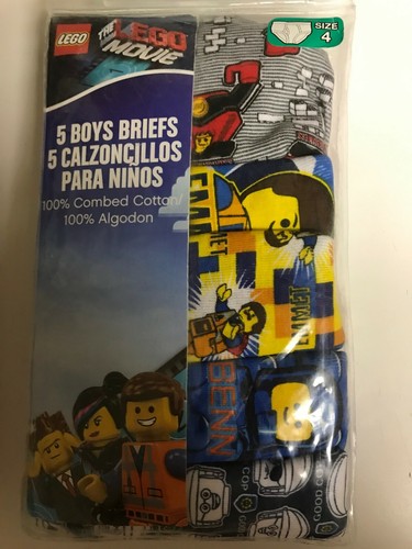 Boys Size 4 Underwear Asst 5 packs Lego, Batman, PJ Masks, Incredibles 2, BRIEFS - Picture 6 of 9
