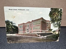 Model school, Willimantic, Connecticut postcard ￼