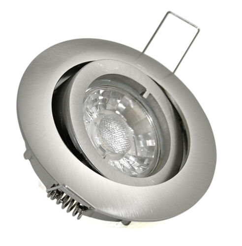 230Volt LED Einbaustrahler Bajo Gu10 / 5W / schwenkbar / Bohrloch 68 bis 76mm - Bild 1 von 28