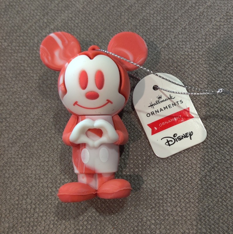 Hallmark Ornaments Disney Mickey Mouse Heart Pink