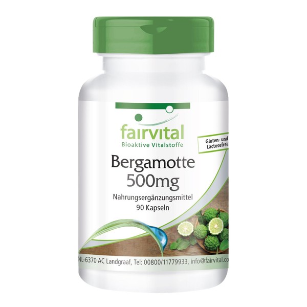 Bergamotte Extrakt - 90 Kapseln - 5-Fach Konzentriert - 100 % Vegan | Fairvital-image