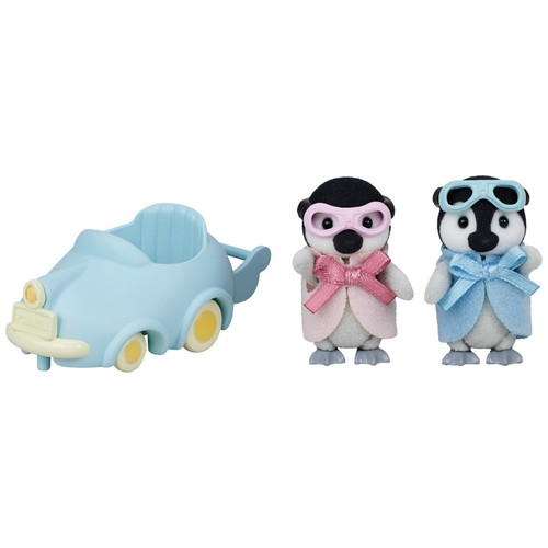 Calico Critters #CC2063 PENGUIN BABIES RIDE N PLAY New in Box
