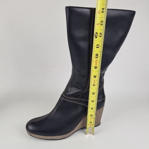 ๐ฅ Timberland Monogram Tall Classic Womens Boots Black Lhtr Fashion 86324 Size 8 - Picture 3 of 9