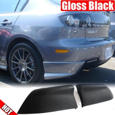 Unpainted PU Rear Bumper Splitters Spat Flaps Trims Fit for Mazda