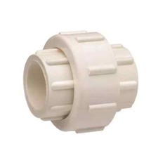 Pipe Fitting, Schedule 40 PVC Solvent Weld Slip Union, 1-1/2-In. 511-14-112-112B