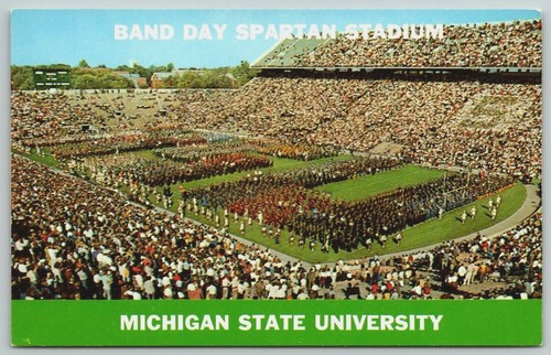 Vintage Postcard Band Day Spartan Stadium Michigan State University Ebay Vintage Postcard Band Day Spartan Stadium Michigan State University Ebay