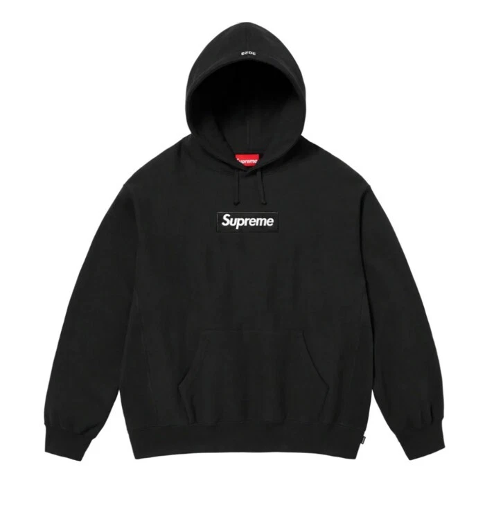 sweat à capuche logo boîte suprême 2023
