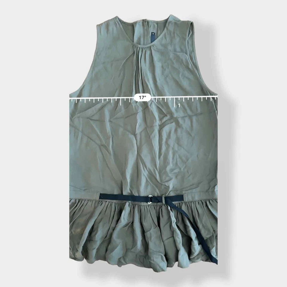 L.A.M.B. Túnica 100 % seda en verde oliva talla 0 Foto 4 de 4