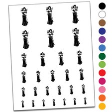 Beautiful Egyptian Belly Dancer Temporary Tattoo Water Resistant Set