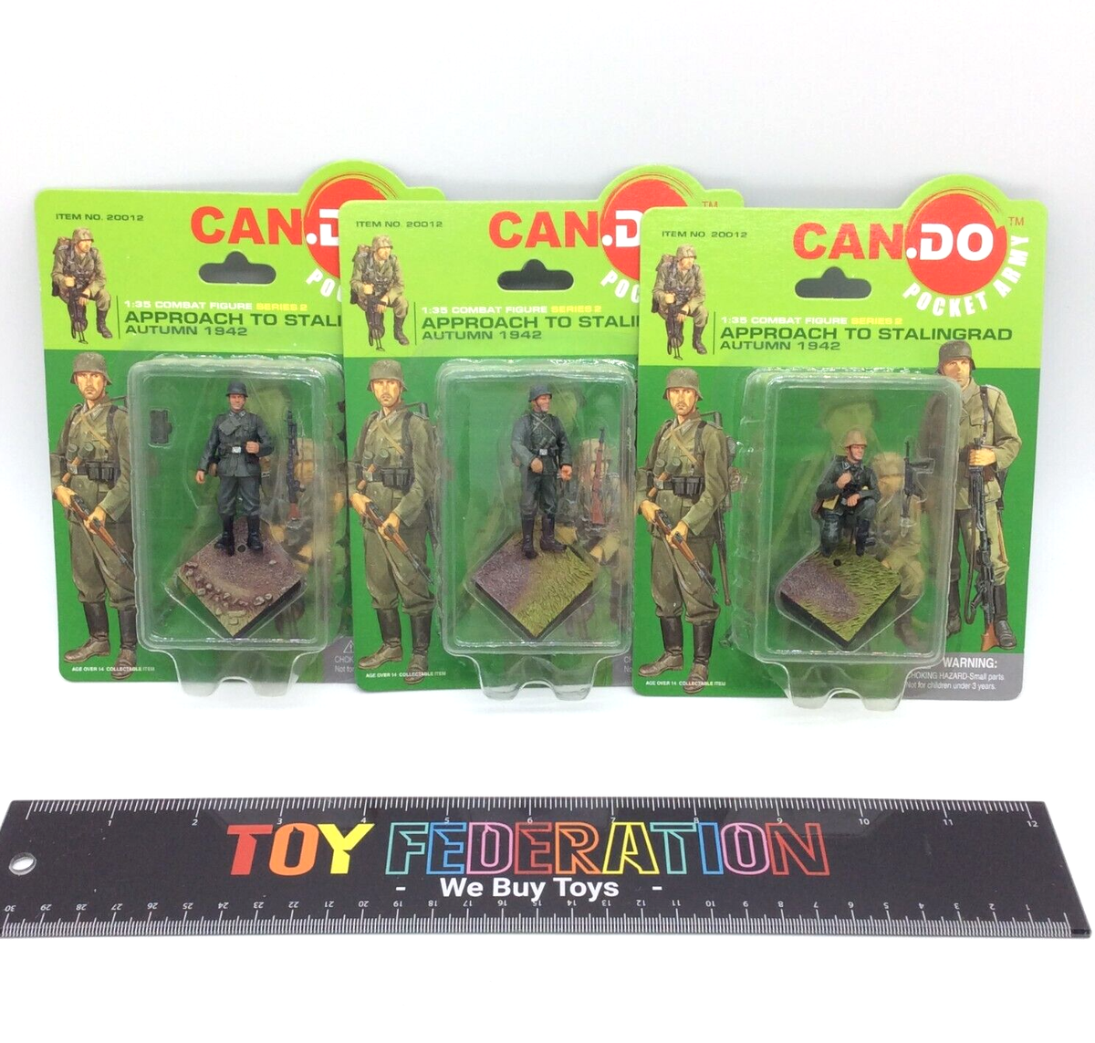 SET OF 3 - Dragon 20012 CanDo Pocket Army 1:35 Figures - APPROACH