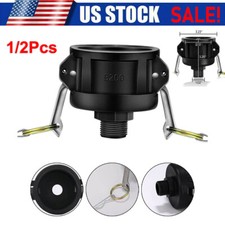 275 330 Gallon IBC Tote Tank Drain Adapter 2" Garden Water Hose Faucet 3/4" US