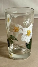 Boscul 3 3/4" Christmas Rose Peanut Butter Juice Glass (BJ09)