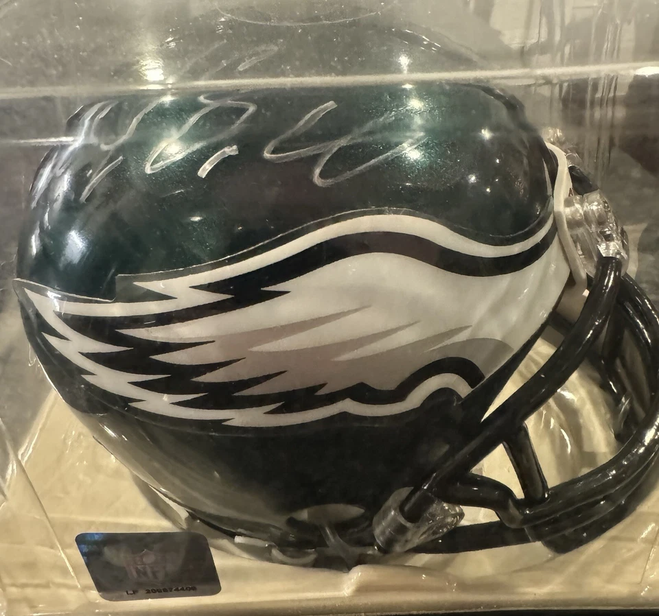 Minicasco firmado por LeSean McCoy Philadelphia Eagles Riddell Foto 2 de 4