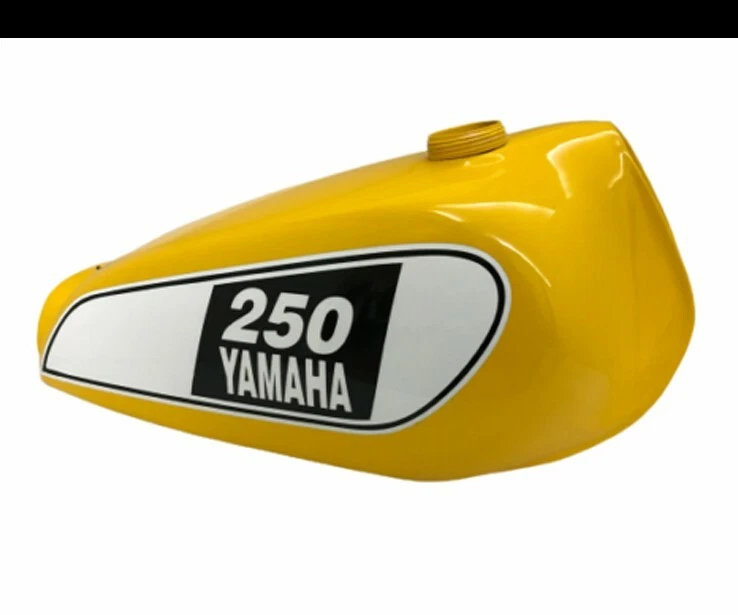 Tanque de gasolina pintado amarillo para Yamaha XT 250 3Y3 4Y1 1980-1990 S2u Foto 2 de 4