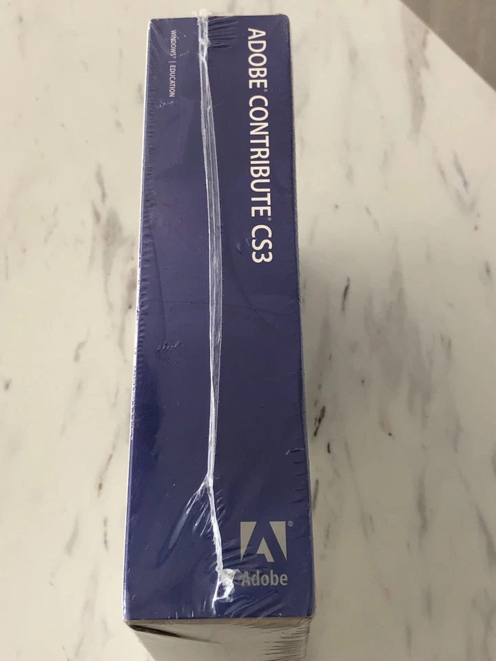 New SEALED Box 2007 Adobe Contribute CS3 Windows 90076069 OEM ORIGINAL AUTHENTIC - Image 2 of 3