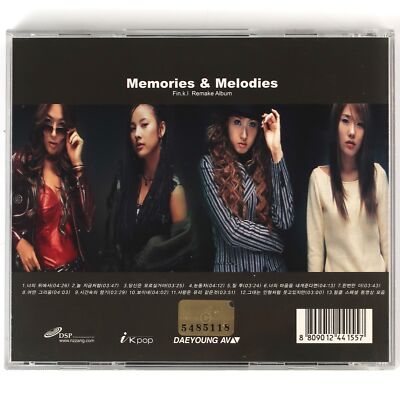 Fin.k.l - Memories & Melodies Remake Album CD 2001 K-Pop