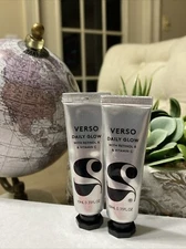 2x Verso DAILY GLOW 2 w/ Retinol 8 & Vitamin C 10ml/0.35 fl oz ea Travel Sz Z