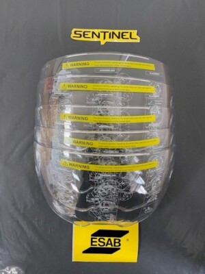 Original ESAB Sentinel A50/A60 Front Cover Linse - Klar (5er Pack) + KOSTENLOSER VERSAND