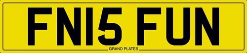 FN INITIALS NUMBER PLATE FN15 FUN PRIVATE REGISTRATION WITH FEES INCLUDED
