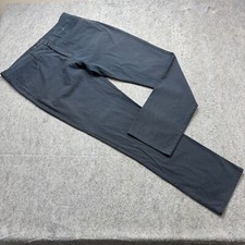 Travis Mathew Golf Pants Men 38 x 34 Black Stretch Tencel Performance Straight