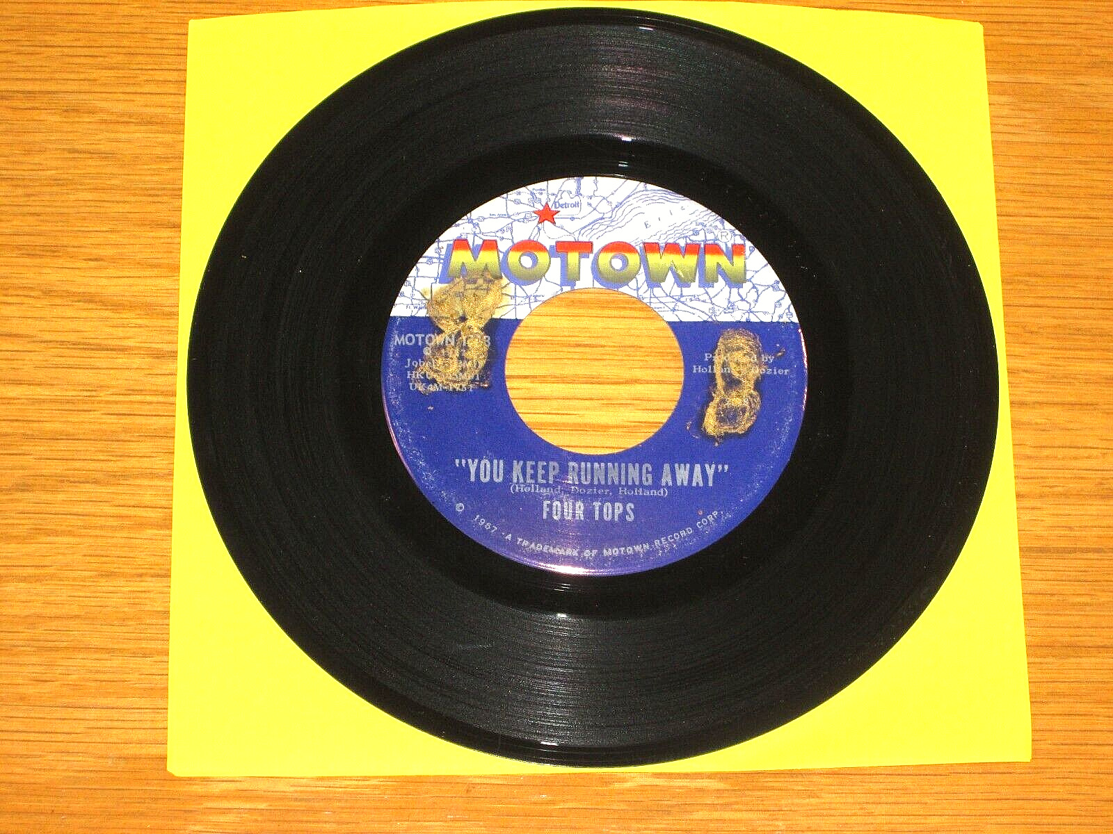 NORTHERN SOUL 45 RPM - FOUR TOPS - MOTOWN 1113 - "YOU KEEP RUNNING AWAY"