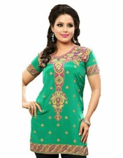 Printed Crape Kurtis for Women Short V-Neck Kurti 1903-SS