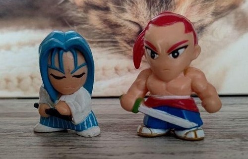 SNK Samurai Shodown Figur Schlüsselanhänger Lot 9 Set Retro Rare Haohmaru Japan M590 - Bild 15 von 18