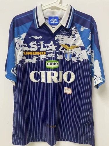 MAGLIA CALCIO RETRÒ VINTAGE LAZIO AWAY STAGIONE 1996/97 NUOVA/NEW