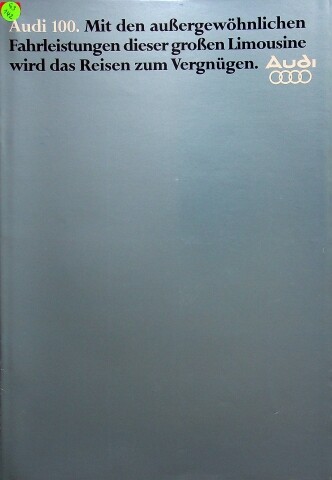 283837) Audi 100 Prospekt 08/1977 - Bild 1 von 1