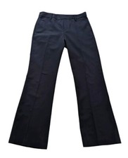 Uniqlo Women Stripe Career Pants Black Size S 61cm 24 Lightweight Dress Office