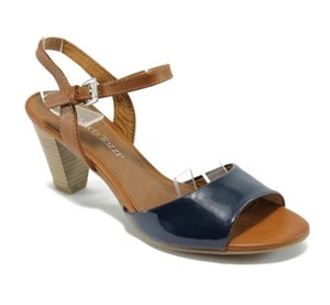 navy mid heel sandals uk