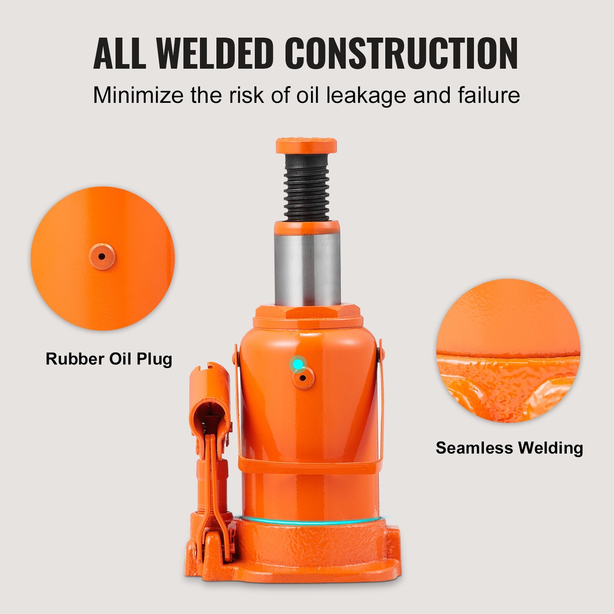 Cric Idraulico A Bottiglia EuroNovità 12T Blu - Sollevatore Per Auto E Lavori Pesanti - Foto 2