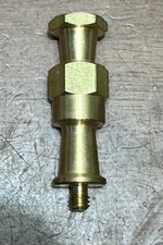 Brass Spigot 1/4" Thread Screw Adapter Hex Stud for Manfrotto Super Clamps