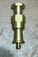Brass Spigot 1/4" Thread Screw Adapter Hex Stud for Manfrotto Super Clamps