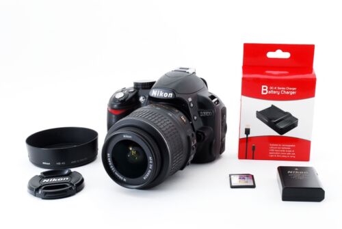 Nikon D3100 14.2MP Digital SLR Camera - Black Kit w/ AF-S DX VR 18-55mm Lens Exc - Afbeelding 1 van 12