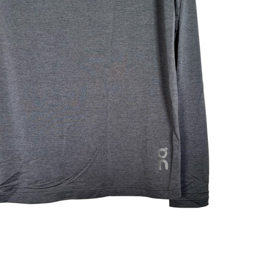 Run On Clouds Men's Heather Gray Performance Long Sleeve T Shirts Size Large - Picture 5 of 10