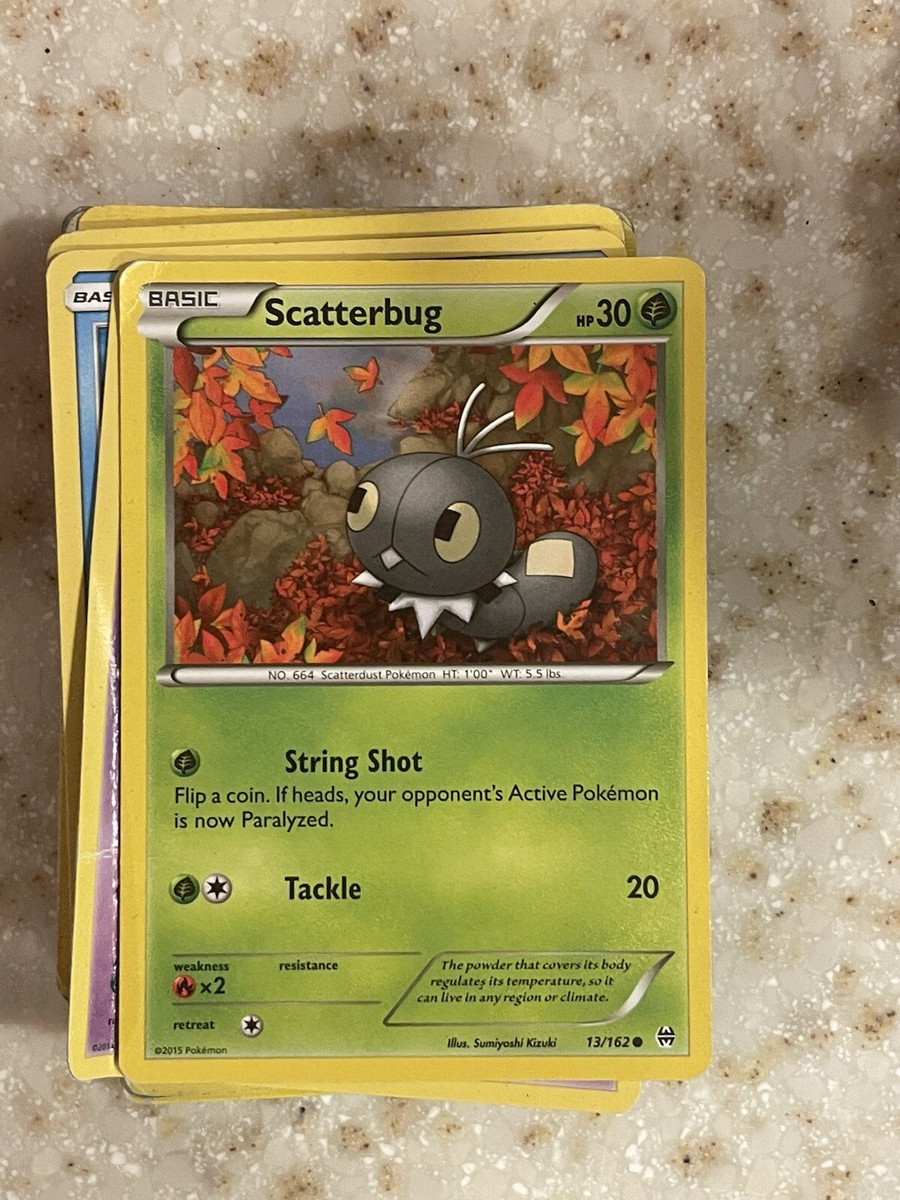 scatterbug pokemon card value - XY Series Pokmon 15/146 shuffle your deck. Scatterbug Reverse Holo 011/163 