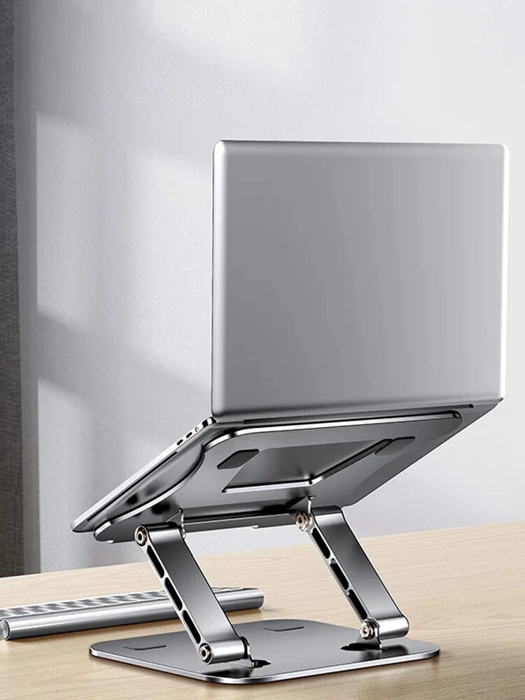 Adjustable Aluminum Laptop Stand Ergonomic Desk Riser for 10-16 Inch Computers