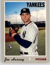 2019 Heritage Joe Harvey Rookie RC Insert MLB PWE Yankees #698