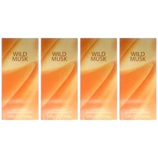 Pack of (4) New Coty Wild Musk By Coty For Women. Cologne Spray 1.4-Ounces