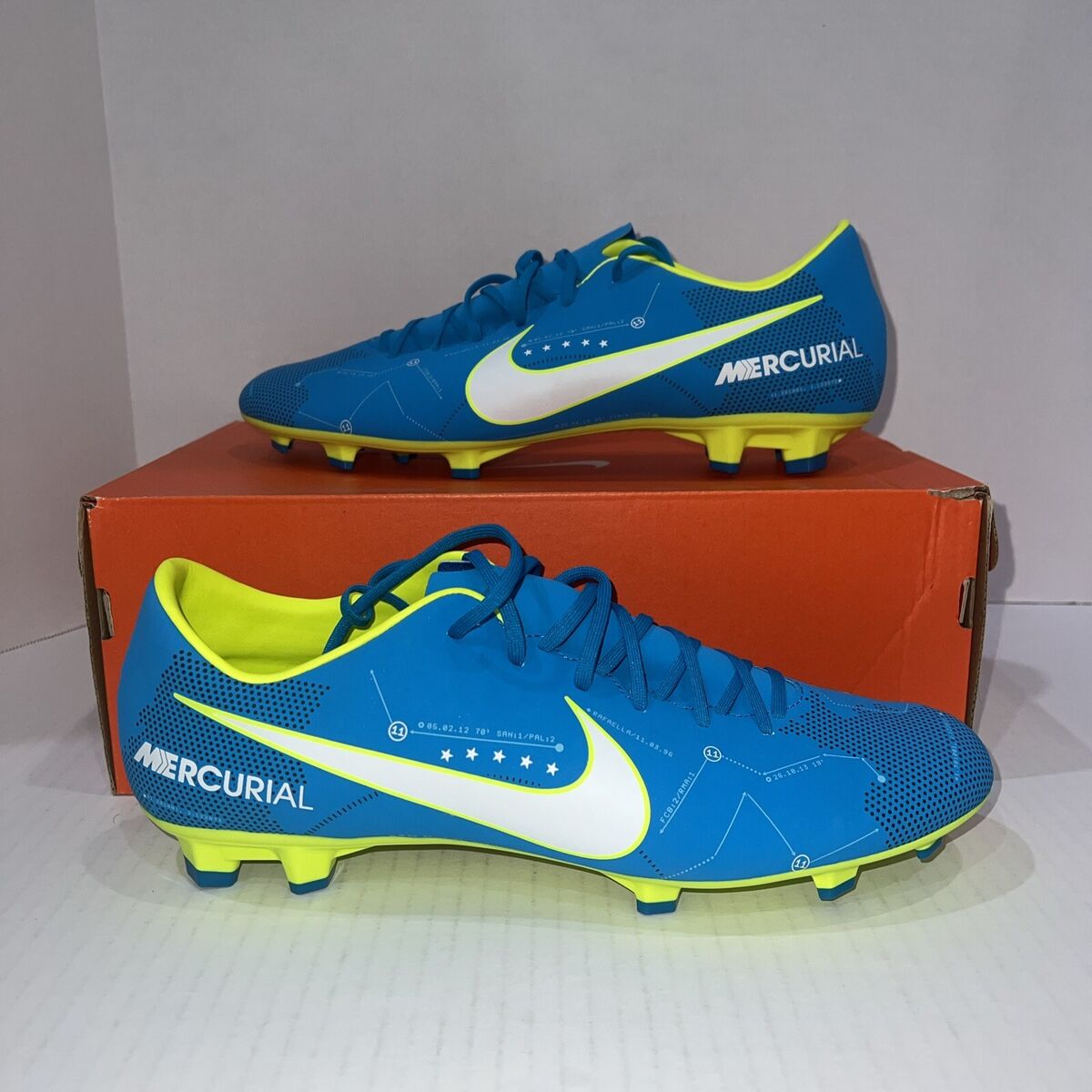 Rare Nike Men Mercurial Victory VI NJR FG 921509-400 Blue Rare Nike Men Mercurial Victory VI NJR FG 921509-400 Blue